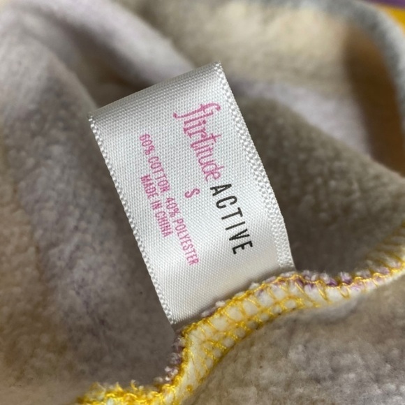 Flirtitude Active Striped Cropped Hoodie Sz Sm - Picture 6 of 6